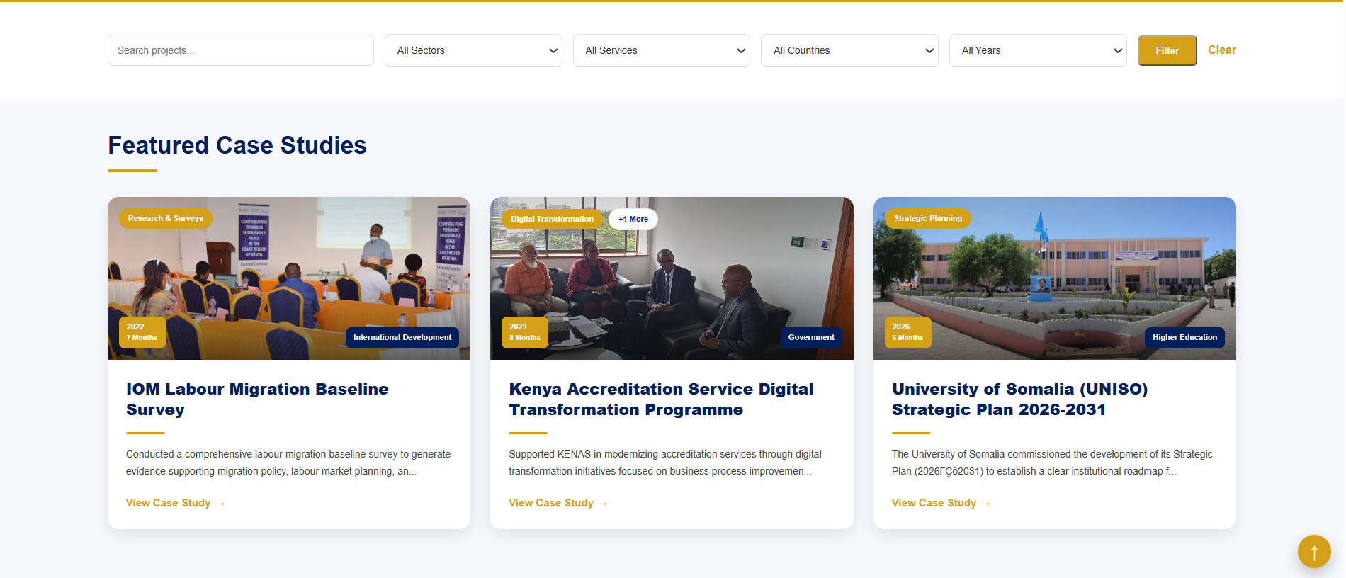 Global Signature Consultancy Corporate Website & Digital Platform project screenshot